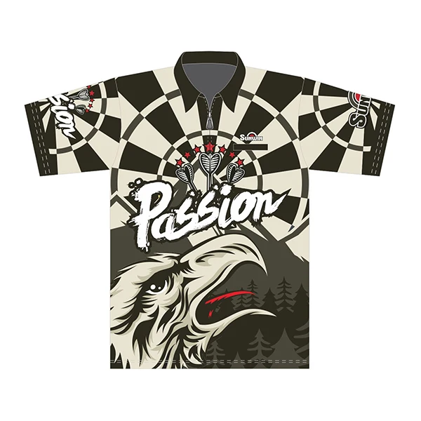 Китайская фабрика, спортивная одежда, рубашки для дартс, индивидуальные рубашки для команды, сублимационные рубашки для Дартс