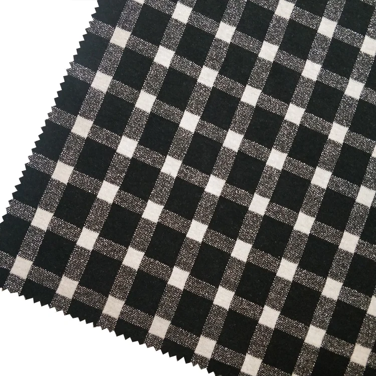 Hot Sale Double Knit Jacquard Tessuto Jacquard Crepe  Metallic Lurex Fabric