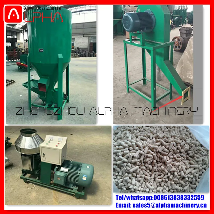 Feed mixer and grinder animal feed mill mixer feed machinery for sale