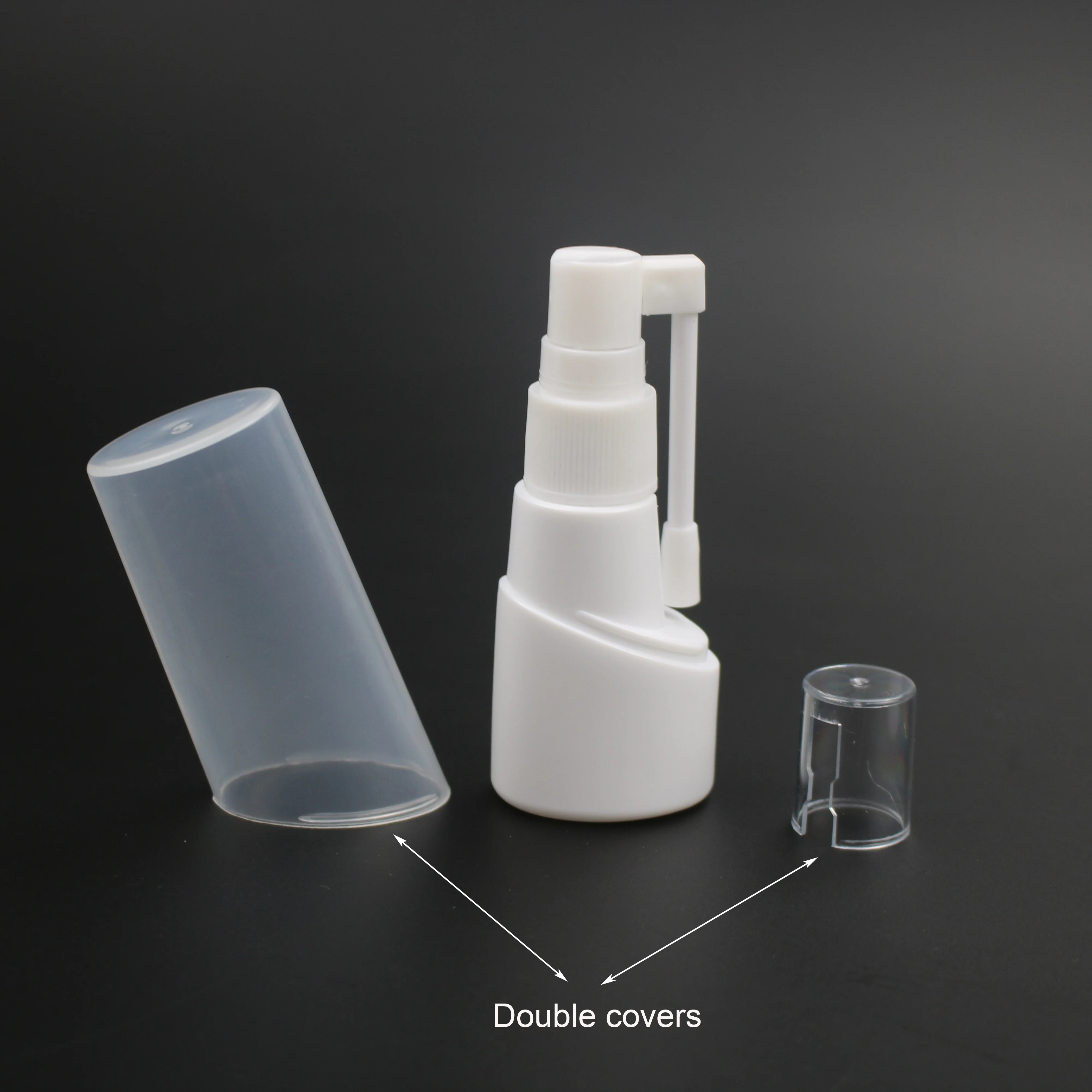top quality HDPE 30ml plastic oral spray bottle with oral spray pump