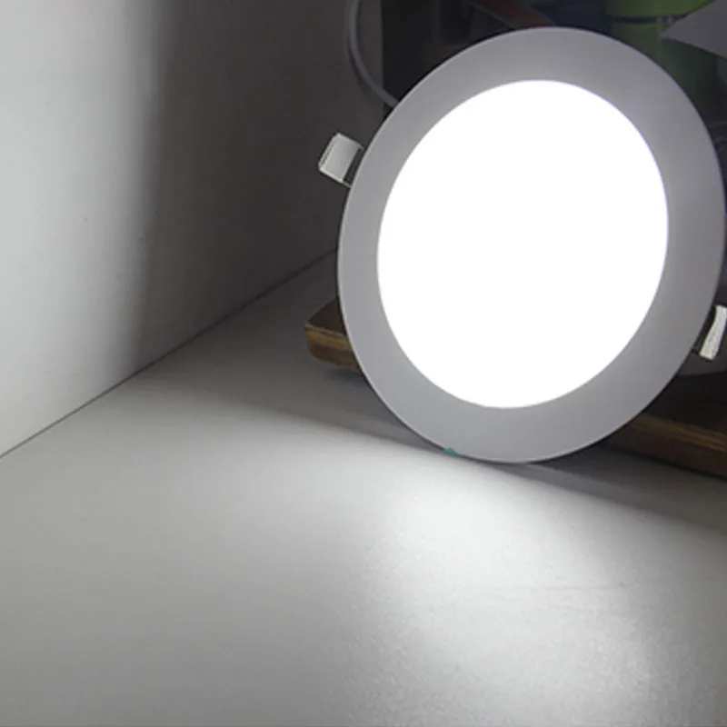 6w 8w 12w 15w 22w Recessed Round Slim Ultra Thin Frame Commercial Led Panel Light