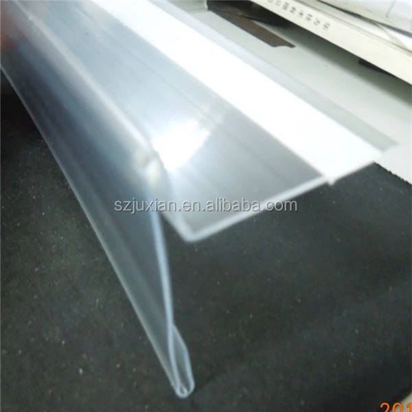Double Side Tape Plastic Extruding Profile Self Adhesive Extrusion PVC Profile Manufacture