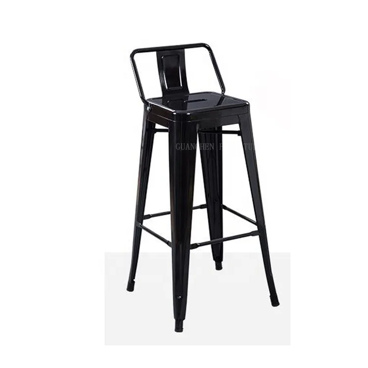 China factory iron black bar chair