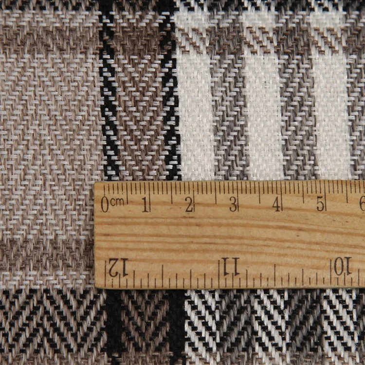 
Premium 100% polyester yarn dyed herringbone stripe cushion fabric stock lot 