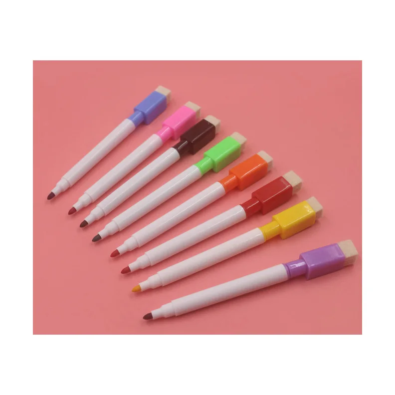 Classic model assorted color with eraser without magnet whiteboard marker