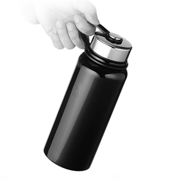 Custom Logo Food Grade 18/8 Stainless Steel Sport Vacuum Flask Insulated Water Bottle With Handgrip