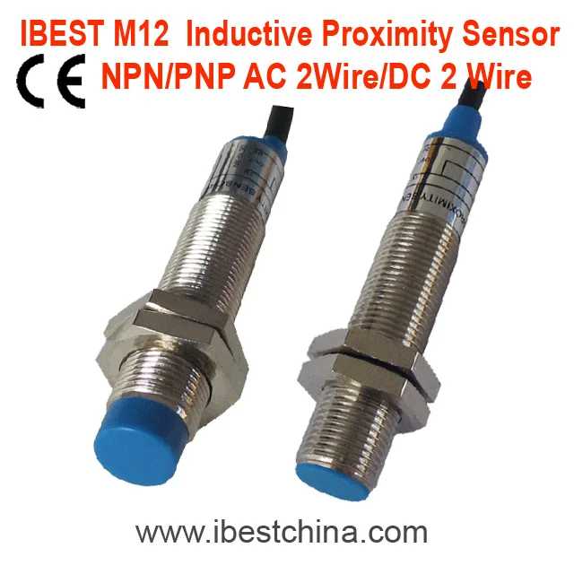 M12 Extended Distance Flush 4mm Inductive Proximity Switch Sensor NPN/PNP 5V/12V/24Vdc/AC110V/220V Metal Detector IP67 (IBEST)