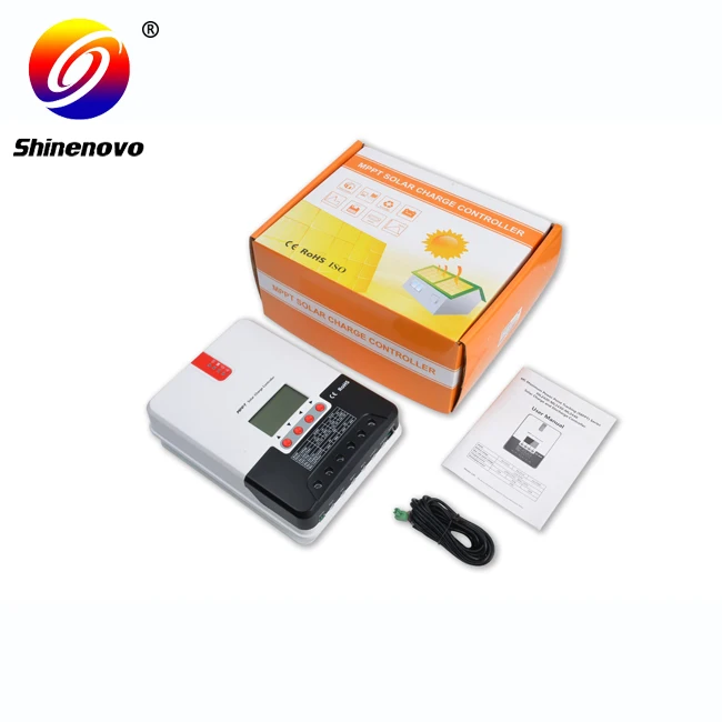 Hot Sale Bluetooth 12V 24V 36V 48V Auto 60A ROHS CE Lithium LiFePO4 Battery Mppt Solar Charge Controller for Household