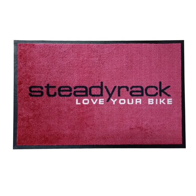 Machine Tufted Logo Printed Entrance Mat Outdoor Carpet