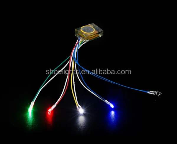 OEM led micro led flashing lights for kids shoes bag hat clothes