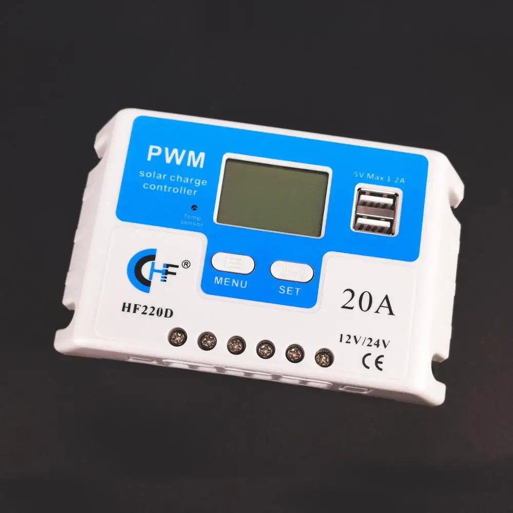 12V/24V automotive PWM controller with high quality and complete functions, mini PWM solar controller