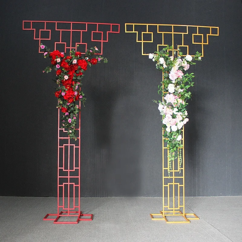 Chinese style T shape metal screens  panel  weddings decorations event party stage background