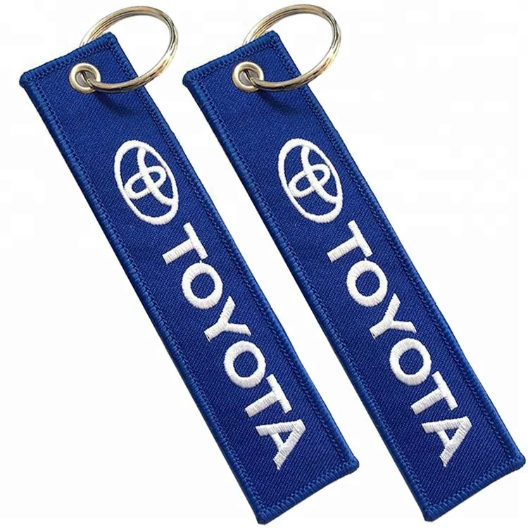 Customized Size Brand Name Label Tag Letters Printing Keychain Embroidery Iron on Patches