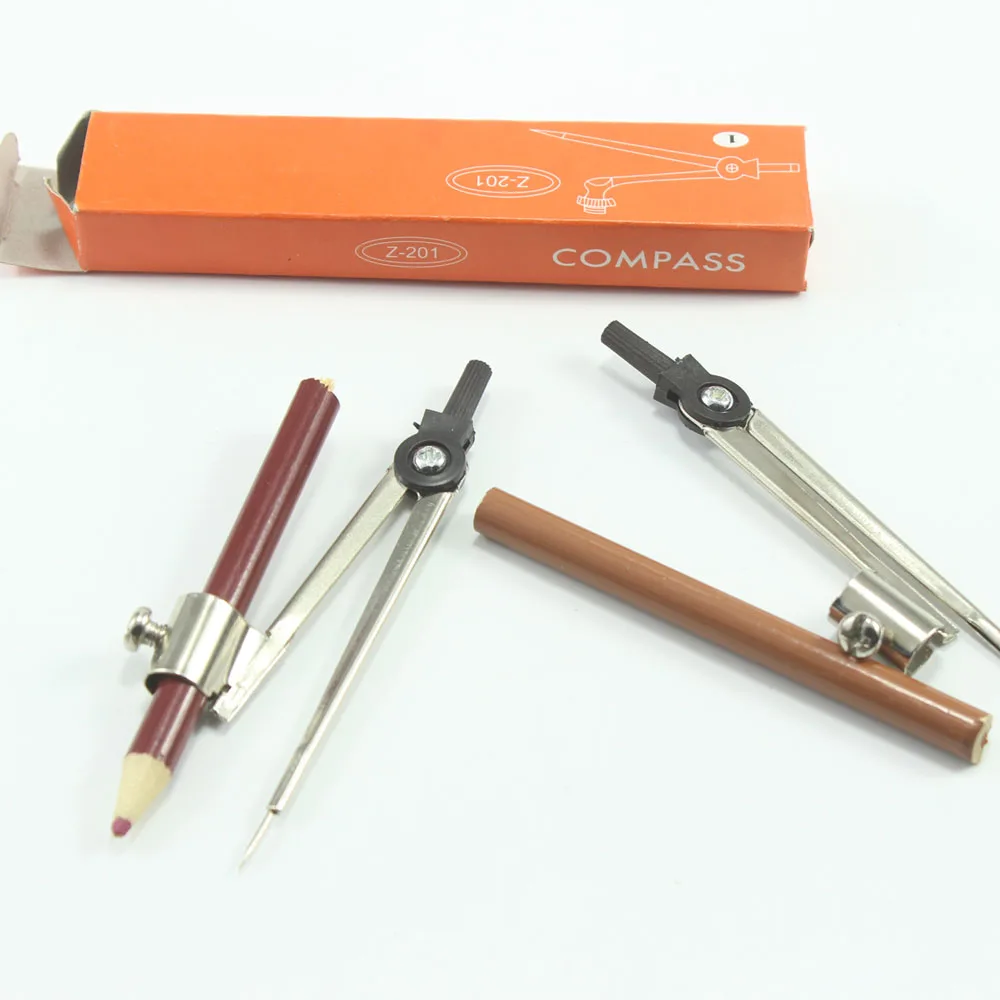 Hot sale single metal compass with pencil