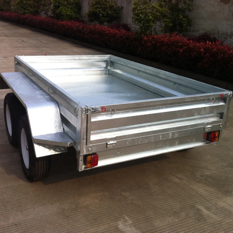 High Quality Agriculture Farm Dual Axle Trailer With Cage