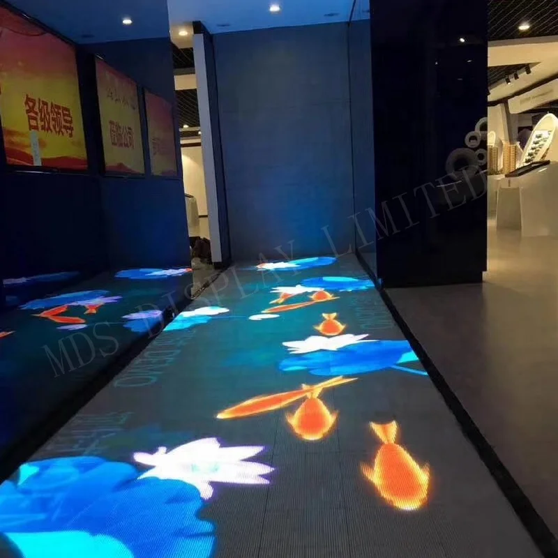 P2.9 P3.91 IP65 waterproof disco wedding stage dance floor tiles  3D interactive led screen display panel