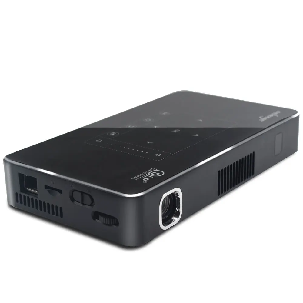 Salange Best Smart Mobile Phone Projector with Mini Body Design and Touch Panel 150 ANSI LM Brightness Support 4K Video Android