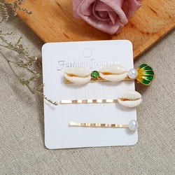 Модные заколки для волос с золотым жемчугом для женщин оптом N96173