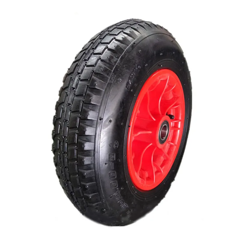 16 Inch Wheelbarrow Wheel with Plastic Rim 4.00-8 Penumatic Wheels