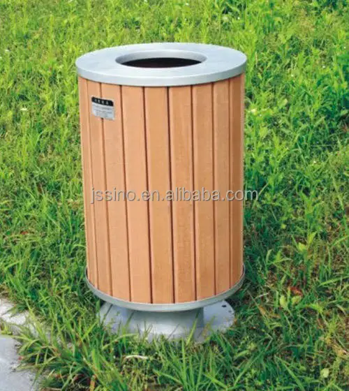 
high slip resistant WPC outdoor dustbin 