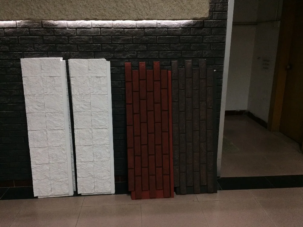
Polyurethane Beauty Cheap Decorative Wall PU faux decorative plastic brick wall 
