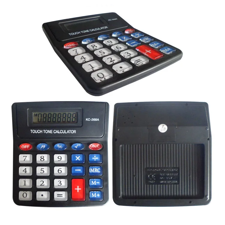 Transparent Buttons Desktop Electronic Calculator 268A