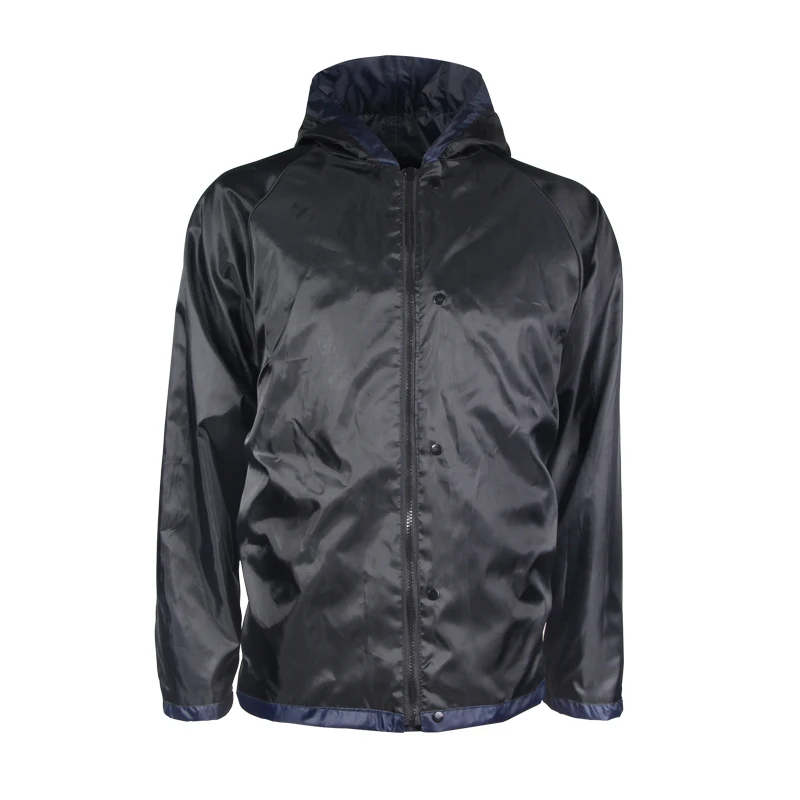 Riding Tribe 100% waterproof polyester Blue fabric seam sealing tape raincoat hooded for motorcycle riders Jacket YY-01