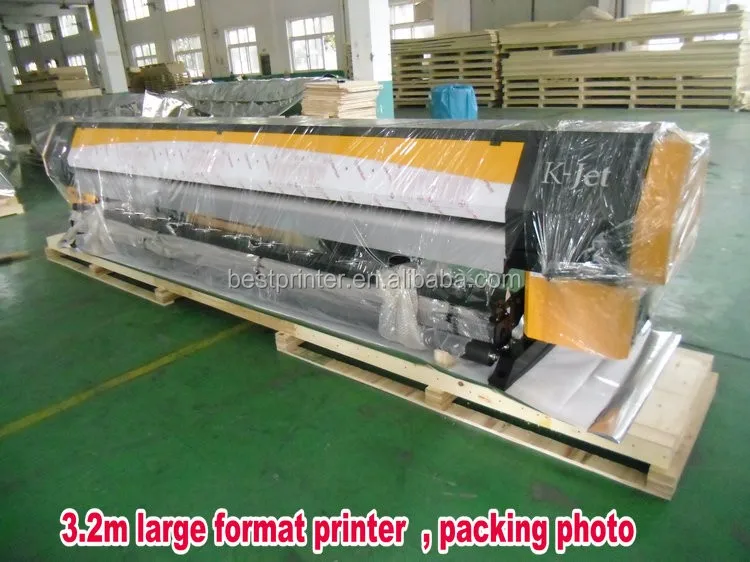 K Jet 3.2m large format solvent printer with 4 or 8 Konica 512 14pl head