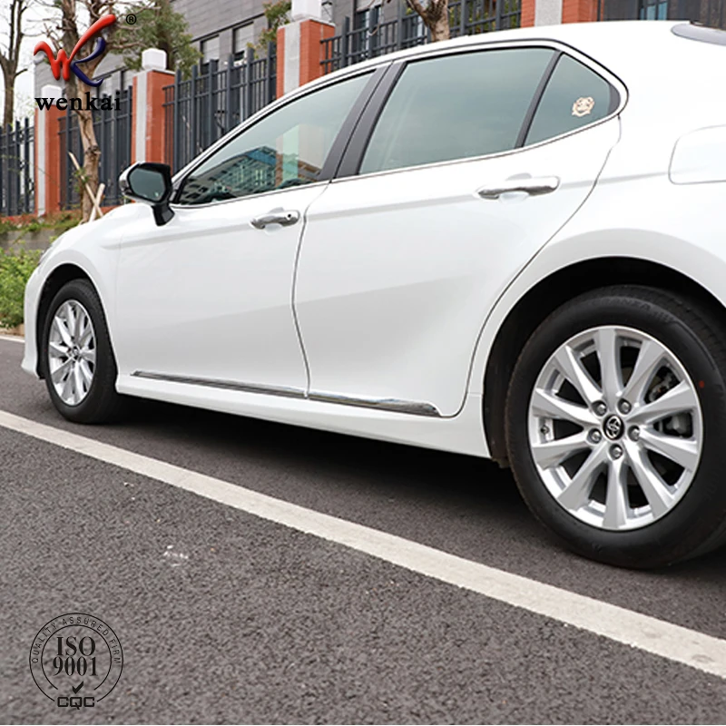 High-quality ABS Chrome Side Door Body Molding Trim Cover Garnish For Toyota Camry XV70 2017 2018