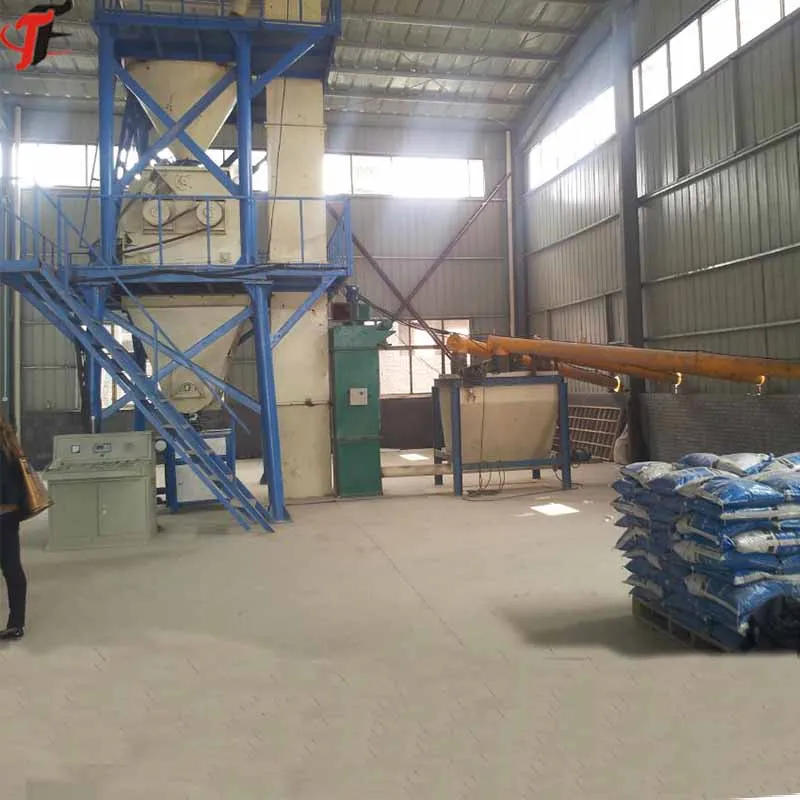 Automatic stucco plaster inside decoration dry mix mortar mixing production machine and bagging line plant