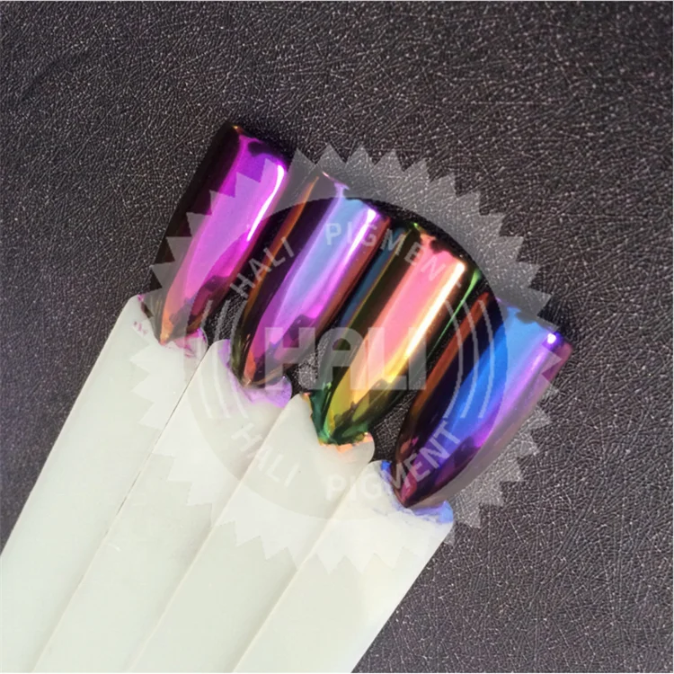 NEWBY 1.0g/box Aurora Neon Pigment Powder Chameleon Mermaid Glitter Mirror Effect Unicorn Chrome Nail Rainbow Dust Nail Art Tool