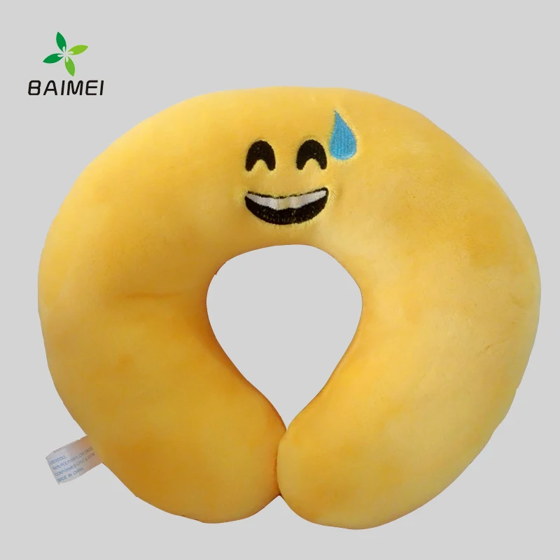 
advertising plush velour cover travel pillow,egg foam and memory foam neck pillow 