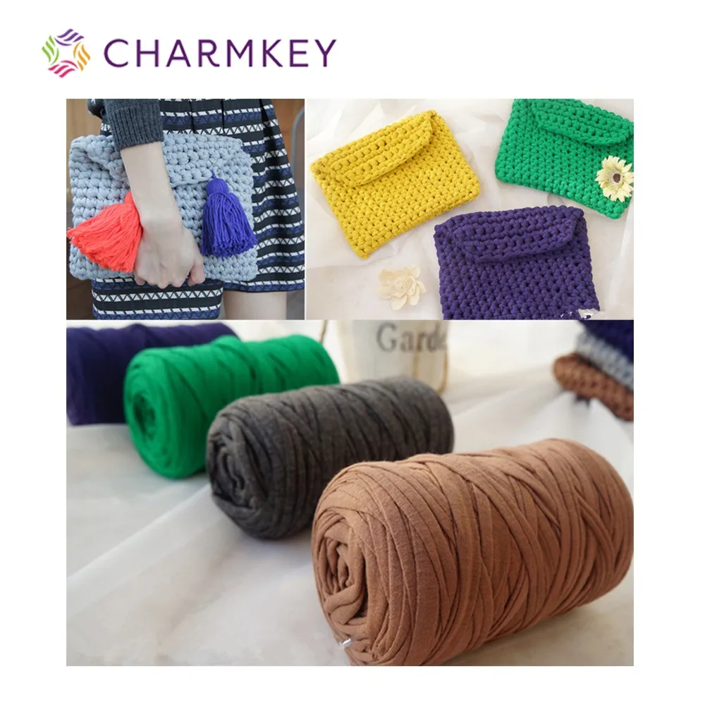  Хлопчатобумажная ткань Charmkey цветная сумка для вязания крючком пряжа