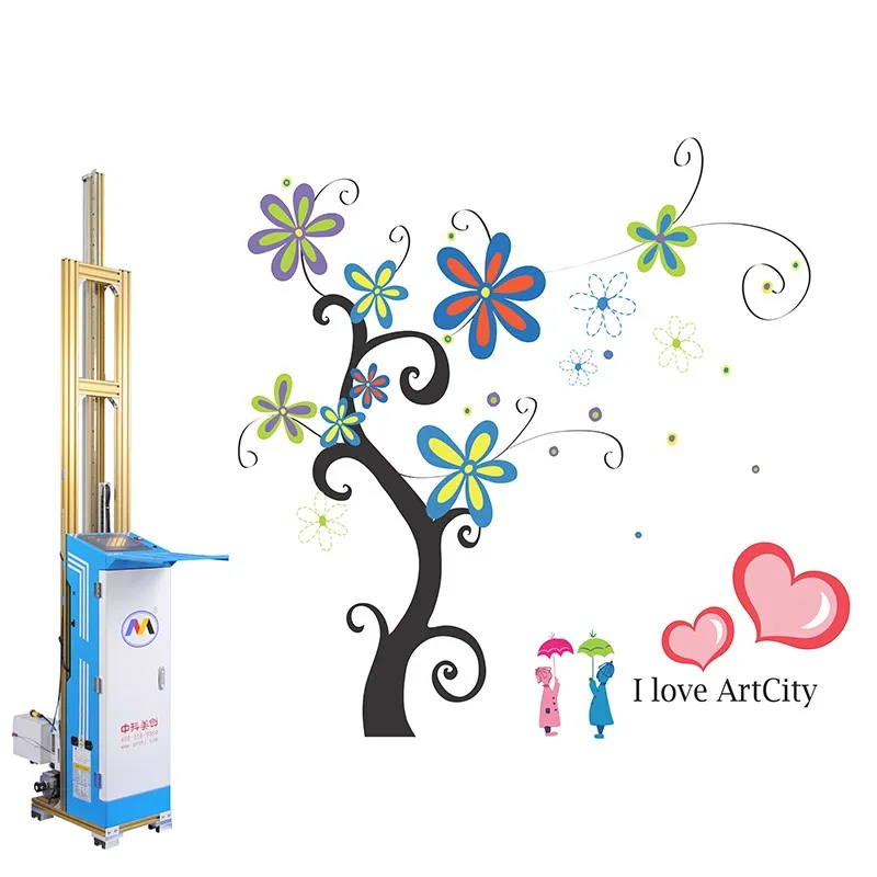 2880dpi Indoor Outdoor Direct Wall Inkjet Printer / Wallpaper Printer Wall Art Printer