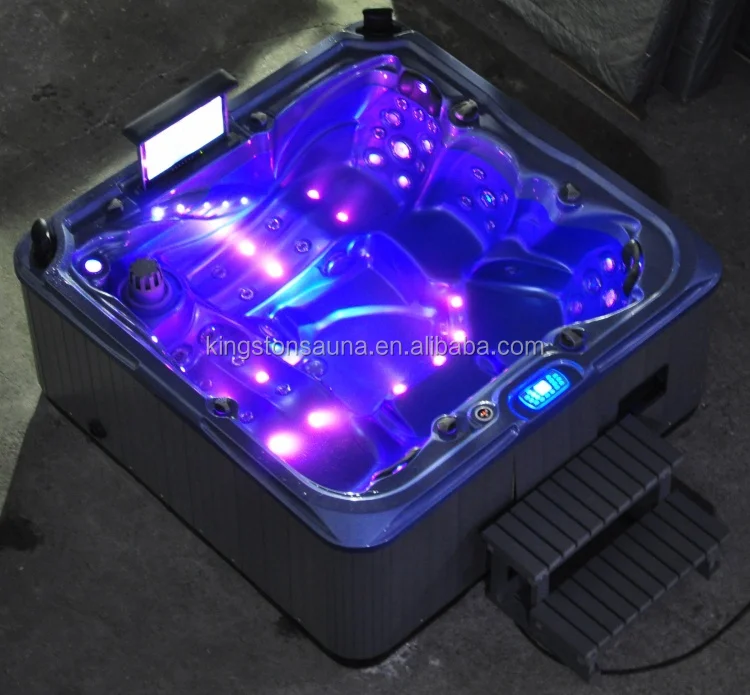 Aboveground fiberglass outdoor bathtub whirlpool with pop-up Speaker