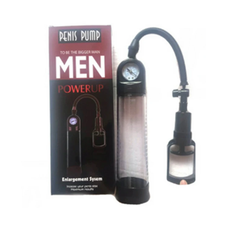 Best Selling power Up pressure gauge Penis Pump Enlarge Various Penis Vacuum Pump adult products for men