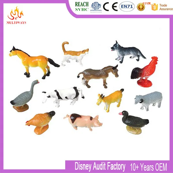 ICTI certificated cheap plastic vinyl farm animals toys for kids