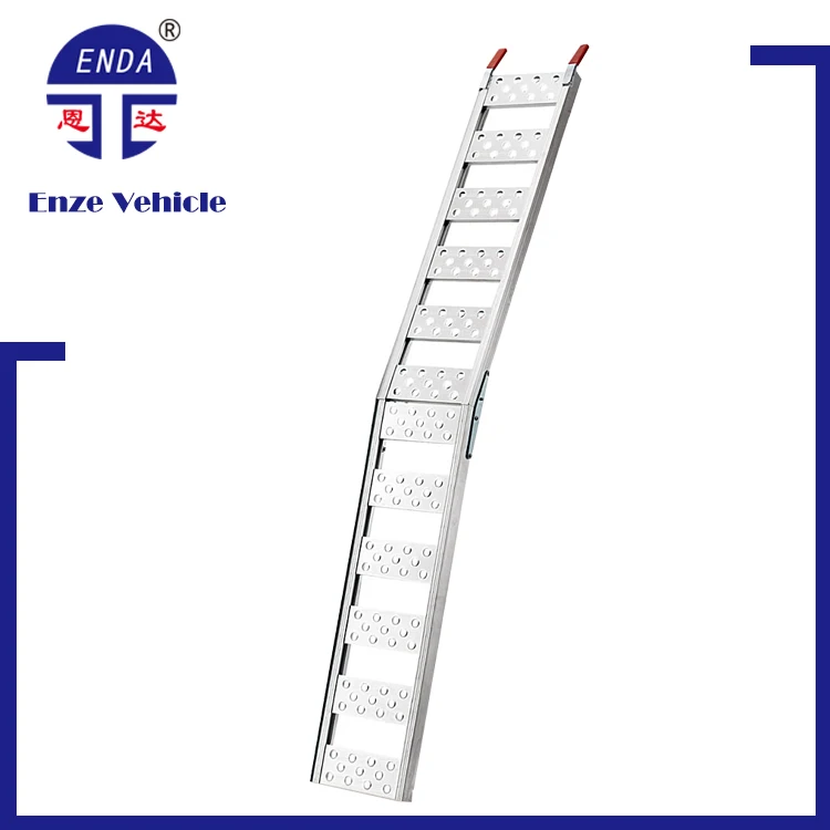 lawnmover plate dual folding portable motorcycle bike aluminum car loading ramp