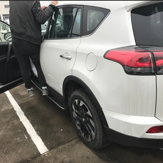 Боковая ступенчатая плата, боковая подножка педали для RAV4 2016 до верх