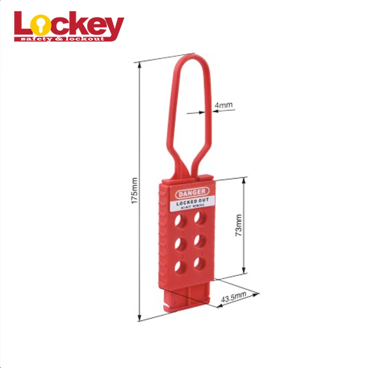Insulated Nylon Lockout Hasp for Locking out Electrical Devices