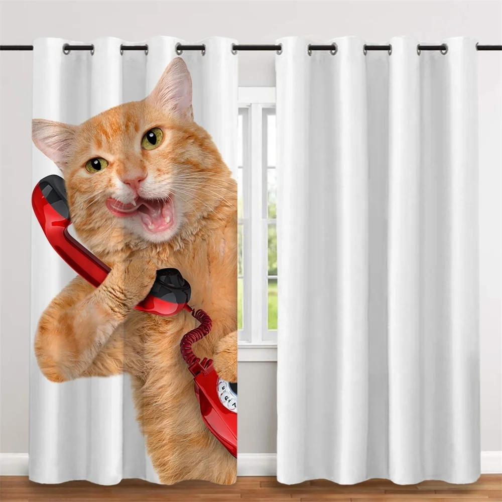 Custom Made Digital Printing Blackout Polyester Window Dressing Shade Curtain