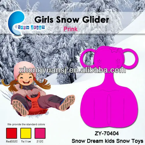 2022 hot 2012 Supply winter girl plastic snow bob