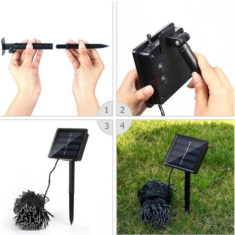 Super Bright Solar Powered Solar LED String Lights Mini Purple Lamp For Celebrations new year