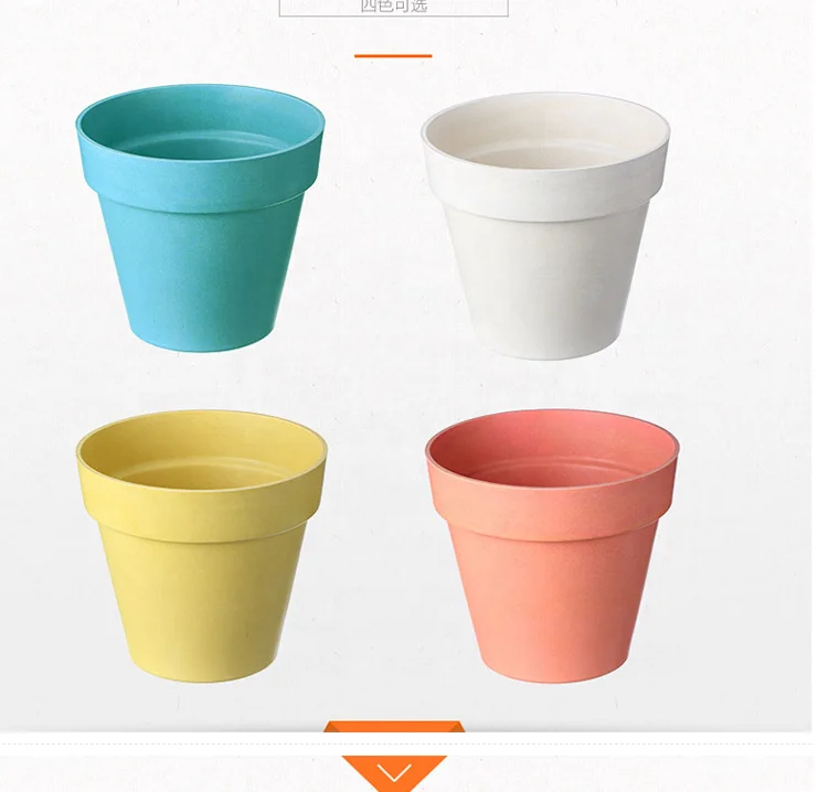 new style Eco biodegradable bamboo fiber flower pots