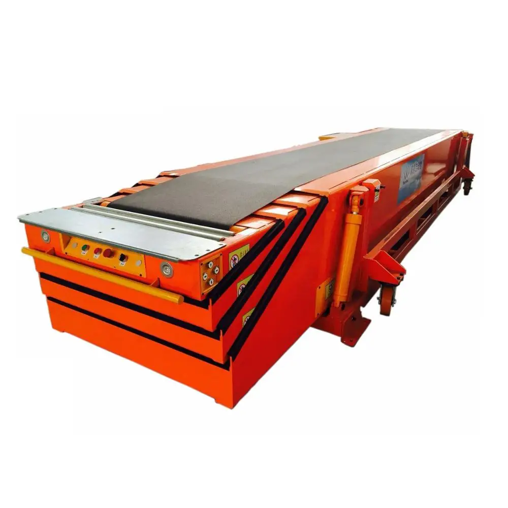 Portable truck loading conveyor telescopic conveyor