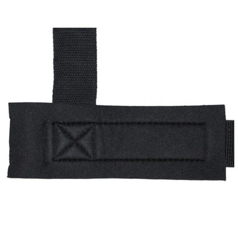 Black Powerlifting Wrist Padded Weight Lifting Support Straps Hand Sport Cross Train Fitness Safety Gym Gloves