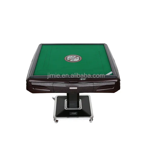 folding mahjong table with mahjong set