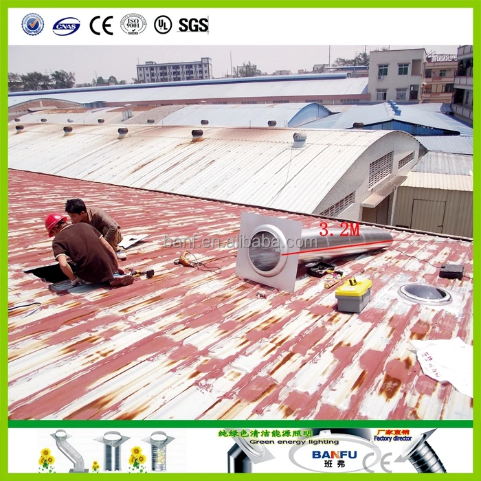 
polycarbonate skylight solar energy device without power and electrical cost 