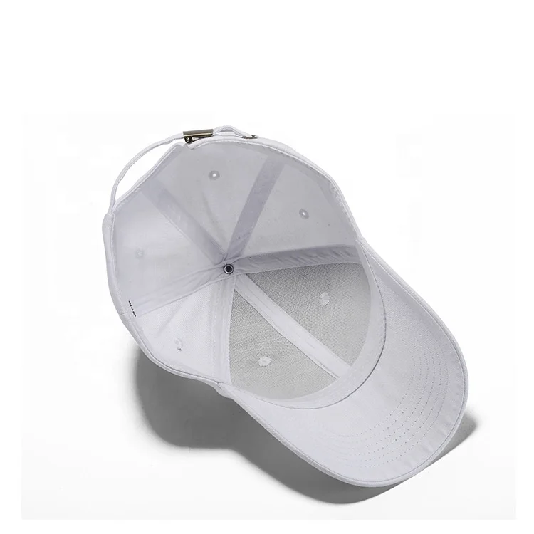 5% OFF Wholesale cheap plain white baseball cap with metal buckle