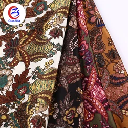 Мягкое и гладкое Тканое платье с принтом пейсли из пузырчатой ткани, атласная ткань из полиэстера